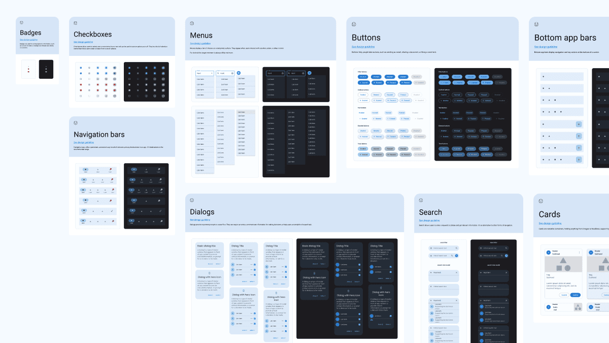 Design system component library